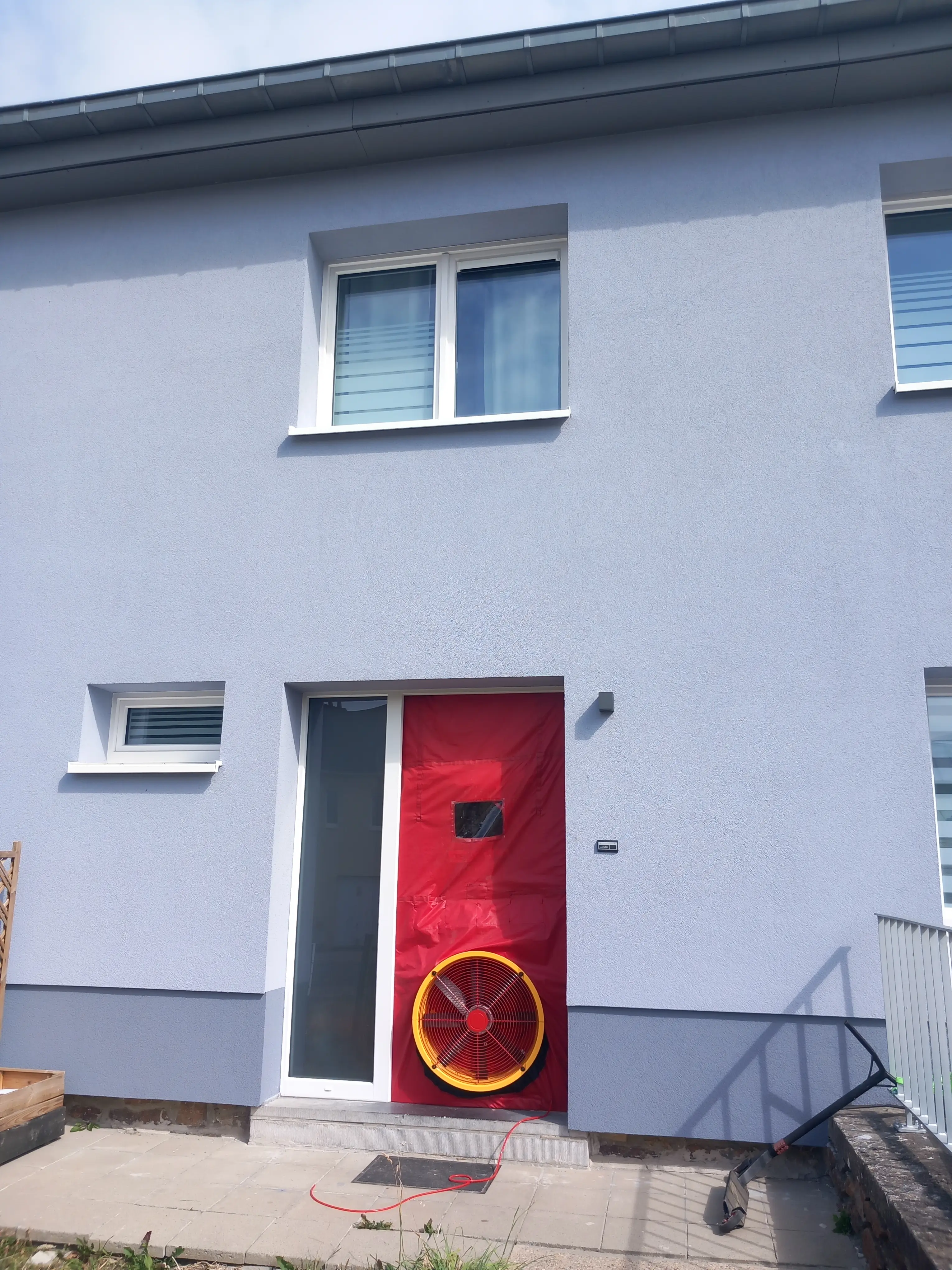 Caisson Blower Door en porte